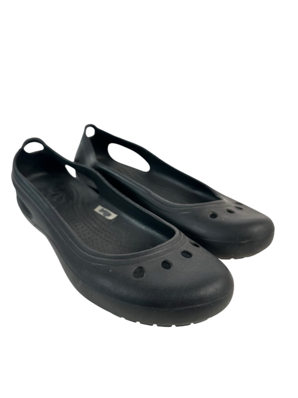 Crocs Kadee Ballet Flats Black Comfort Slip On Lightweight Womens 7 Casualcore